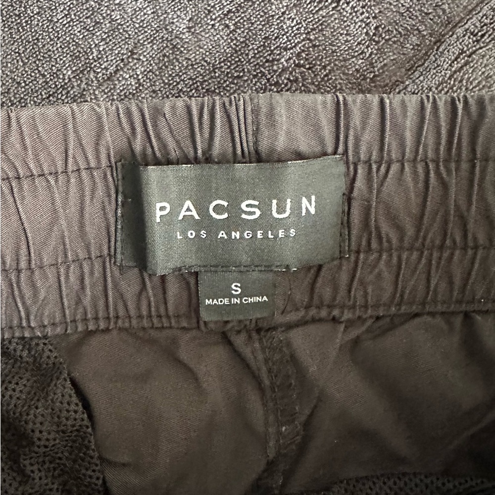 PacSun Men’s Black Blue Track Pants Size Small Athletic Joggers Streetwear - Picture 6 of 6